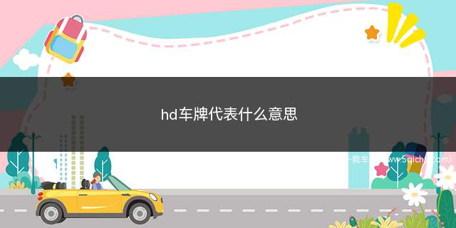 hd车牌代表什么意思(黄底车牌代表什么意思)