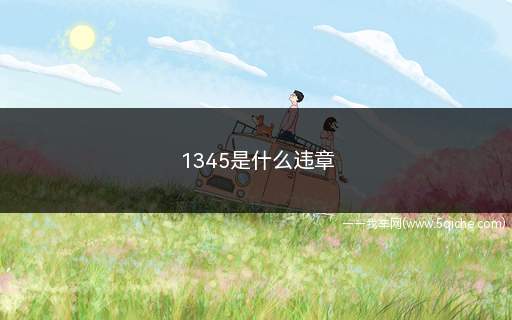 1345是什么违章(道路交通安全违法行为记分管理办法)