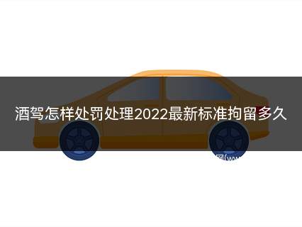 酒驾处罚标准拘留多久(酒驾处罚标准2020初犯怎么处罚)