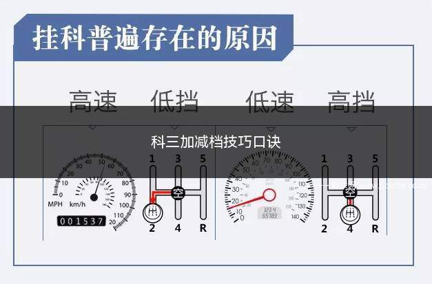 科三加减档技巧口诀(科目三加减法要在100米内完成)