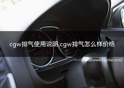 cgw排气使用说明(cgw排气操作说明)